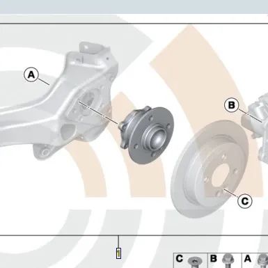 Kit de Servicio Rodamientos para MINI R50, R52, R53 (OEM 33416756830). Original MINI