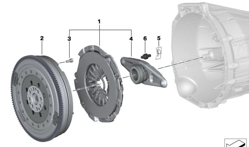 Módulo de embrague OEM 21518487340 para BMW G87, G20, G21, G80, G82, G30, G31, G01, G29. Original BMW.