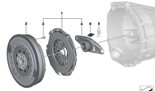 Bullone sferico OEM 21518487341 per BMW G87, G20, G21, G80, G82, G30, G31, G01, G29. BMW originale.