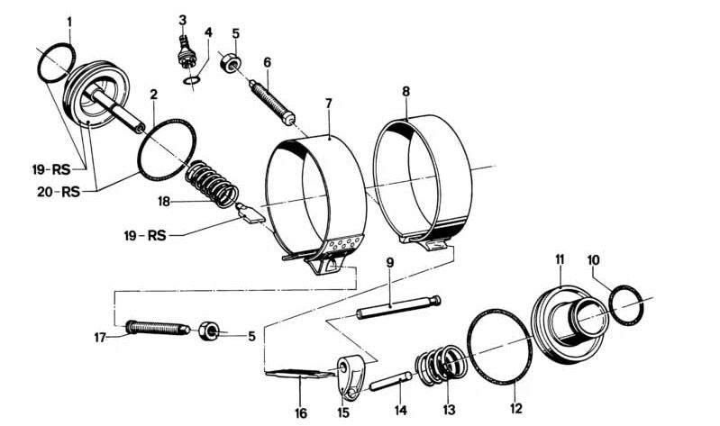 OEM -Lüftungsventil 24341204333 für BMW E12. Original BMW.