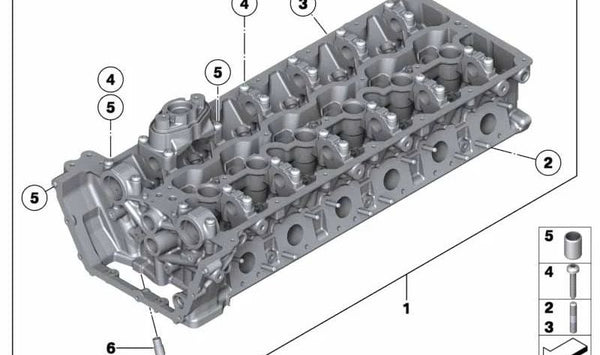 Culata con Tren de Válvulas para BMW Serie 7 F01, F02 (OEM 11122459291). Original BMW