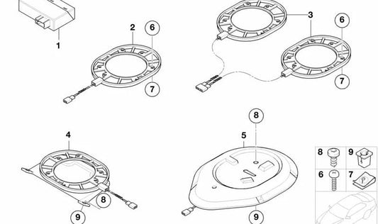 Parafuso da cabeça de trote ISA M5X20 para BMW 3 E36 E36, E46, Série E39, E60, E61, 6 E63 Series, 7 E38 Series, E65, E66, X5 E53, Z8 E52 (OEM 07140150280). BMW original