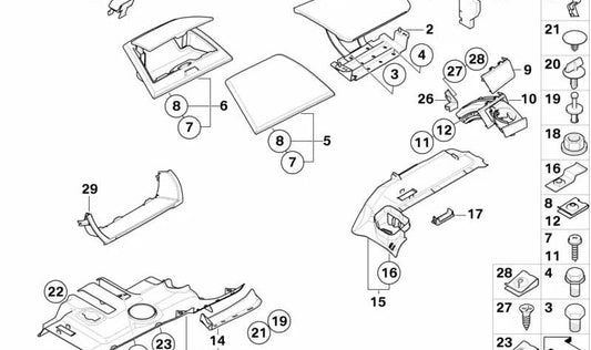 Adapter for Portavas on Dash 51163414131 for BMW E83. Original BMW.