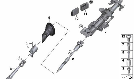 Unidad de Control del Volante para BMW X5 F15, F85, X6 F16, F86 (OEM 32306882780). Original BMW