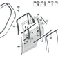 Junta de sellado pilar B izquierda para BMW F95, G05, G18, G07 (OEM 51767428705). Original BMW.