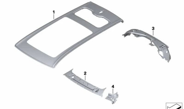 Conector lateral izquierdo del parabrisas OEM 41009481385 para BMW G07 (X7). Original BMW.