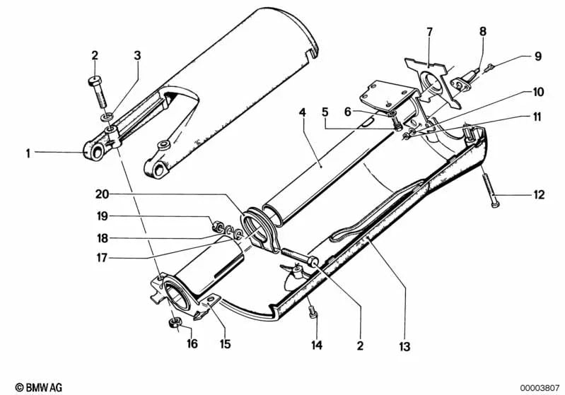 Verkleidung Oberteil für BMW E12, E24 (OEM 32311108596). Original BMW.