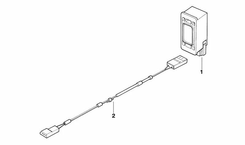 Micrófono manos libres OEM 84318380338 para BMW E46, E39, E38, E53, E52. Original BMW.