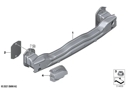 Soporte parachoques trasero para BMW X3 F97, G01, G08, X4 F98, G02 (OEM 51127400008). Original BMW