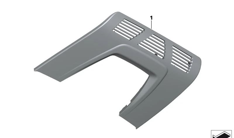 Dachfunktions-Mittelabdeckung für BMW 1er F52, 2er F45, F46, X1 F48, X2 F39, X5 F15, X6 F16 (OEM 61319291972). Original BMW