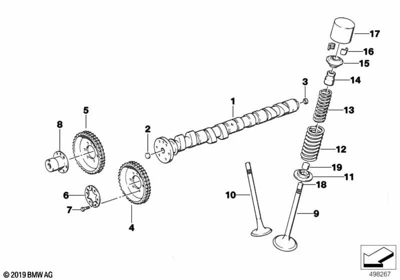 Tapa para BMW varios modelos (OEM 11341416317). Original BMW.