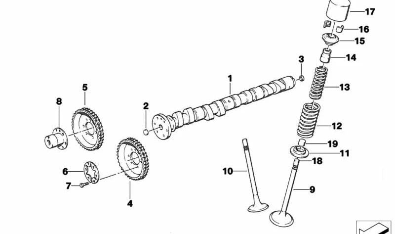 Valve Tachy OEM 11341319474 para BMW E30, E36, E28, E34, E24, Z3. BMW original.