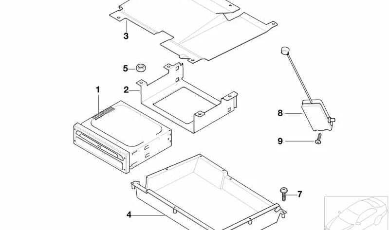 Tornillo de chapa para BMW Serie 1 E81, E82, E87, E87N, F20, F21, F40, F52; Serie 2 F22, F23, F87, G42, U06; Serie 3 E46, E90, F30, G20; Serie 4 F32, G22; Serie 5 E39, E60, F07, F10; Serie 6 E63, G32; Serie 7 E65, E66, F01, F02; Serie 8 F91, G14; i I01, I