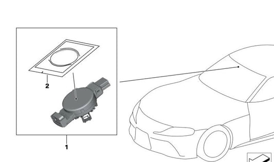 Chuva/luz/solar/nevoeiro sensor para BMW 1 F20N Series, F21N, F40, F52, Série 2 F22, F23, F44, F45N, F46, F87, G42, G87, Série 3 F30, F31, F34, F35, F80, G20, G21, G80, G81, 4 F32 Series, F33, F36, F82, F83, G22, G23, G26E, G82, G83, 5 G30 Series, G3, G3