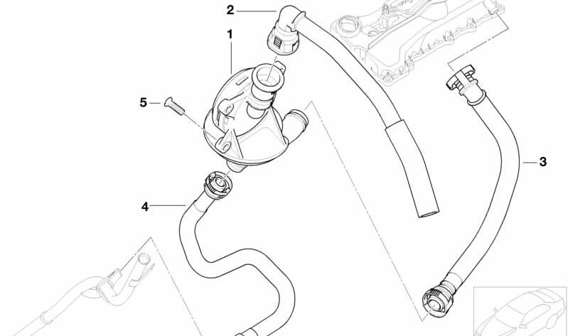 Verbindungskabel für BMW 3er E46, X3 E83 (OEM 11157511341). Original BMW