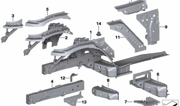 Soporte del motor derecho para BMW Z4 G29 (OEM 41107423326). Original BMW