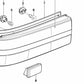 Izquierdo traseiro piloto OEM 63211369265 para BMW E28. BMW original