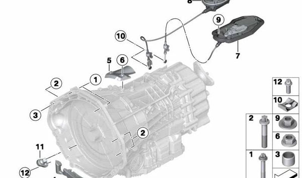 Protector térmico OEM 28102284396 para BMW F10, F06, F12, F13. Original BMW.