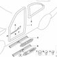 Dichtung Puerta Delantera Derecha para BMW Serie 3 E36 (OEM 51711977728). Original BMW.