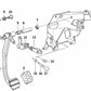 Muelle de sujeción para BMW Serie 5 E28, E34, Serie 6 E24, Serie 7 E23, E32, Serie 8 E31 (OEM 35311152540). Original BMW