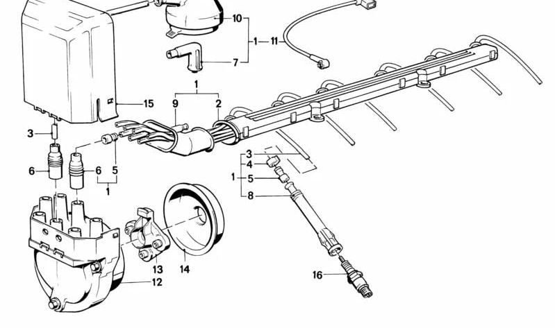 Bujía OEM 12129061869 para BMW E30, E28, E34, E24, E32, Z1. Original BMW.