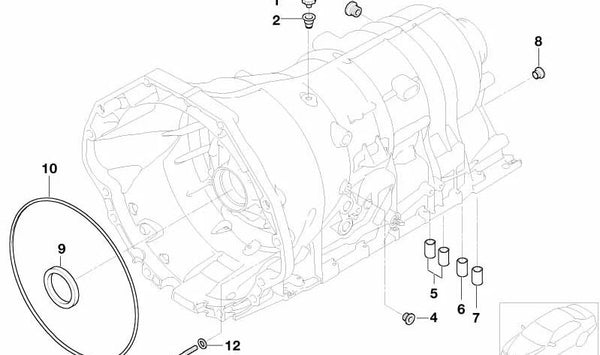 Manguito de Sellado para BMW E65 (OEM 24107571250). Original BMW