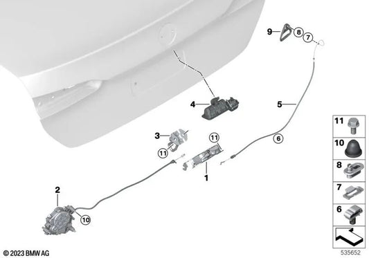 Snap-lock-Kupplung for BMW F40, F45, F46, U06, G20, G21, G28, G80, G81, G22, G26, G82, F07, F11, F90, G30, G31, G38, G60, F06, F12, F13 , G32, G11, G12, G70, F91, F92, F93, G14, G15, G16, I20, F48, F49, U11, U12, F39, F97, G01, G08, F98, G02, F95, G05, G1