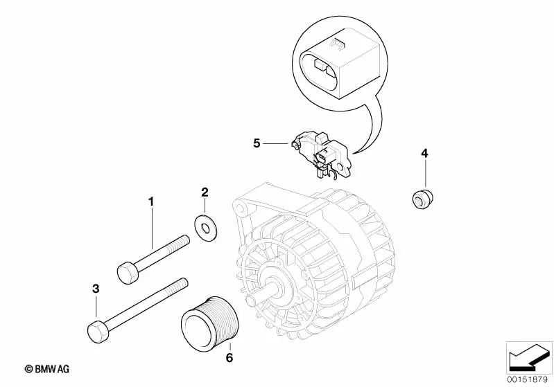 Regulador para BMW Serie 3 E90, E90N, E91, E91N, E92N, X3 E83N (OEM 12318510091). Original BMW