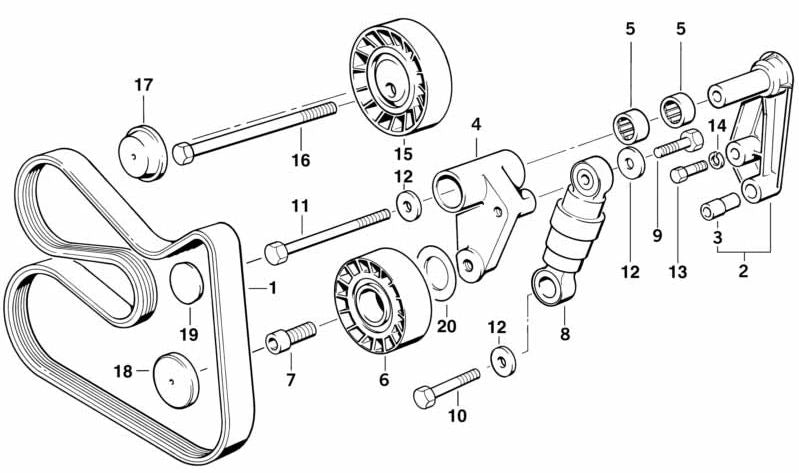 Tornillo hexagonal para BMW Serie 1 E82, E88, Serie 3 E36, E46, E90, E91, E92, E93, Serie 5 E34, E39, E60, E61, Serie 7 E32, E38, X3 E83, X5 E53, X6 E71, Z4 E85, E86 (OEM 07119904532). Original BMW