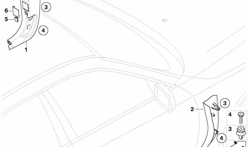 OBD OEM -Anschlussabdeckung 51476987060 für BMW E60, E61. Original BMW.