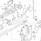 Grundierte Schließzylinderabdeckung links für BMW 3er E46 (OEM 51218241405). Original BMW