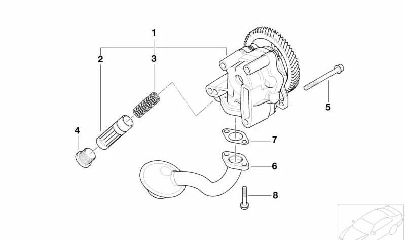 Parafuso Torx com arruela OEM 11417789013 para BMW E46, E39, E38, E60, E61, E65, E66, E67, E53, X5. BMW original.