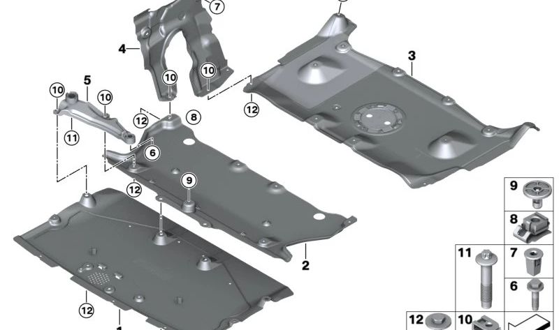 Cubierta de dirección delantera derecha OEM 51759498322 para BMW G60, G61, G90, G70. Original BMW.