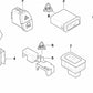 Interruptor de calefacción de asiento trasero OEM 61316988957 para BMW E60, E61, E83, E53, E70, E71. Original BMW