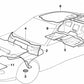 Aislamiento acústico del tabique del compartimento del motor para BMW Serie 8 E31 (OEM 51481970270). Original BMW.