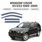 Deflectores de Aire / Visera de Ventana para BMW X5 E53, E70, F15 y G05