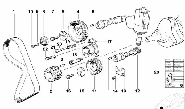 Adaptador OEM 11311276855 para BMW E21, E30, E12, E28. Original BMW.