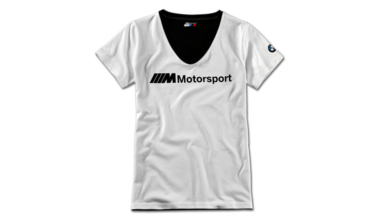 Camiseta Bmw M Motorsport Para Hombre Negro/blanca Talla L . Original Merchandising