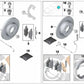 Right ventilated brake disc for BMW 3 Series E46 (OEM 34112229530). Original BMW