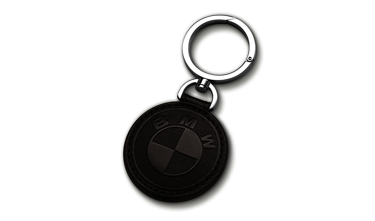 Llavero Bmw Cuero Negro . Original Merchandising