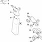 Tapa de cobertura Airbag para BMW E90, E91, E92, E60, E61, E63, X3, X5, X6 (OEM 51437066521). Original BMW