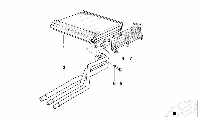 Junta tórica para BMW E36, E34, E39, E32, E38, E31, E53 (OEM 64111374238). Original BMW