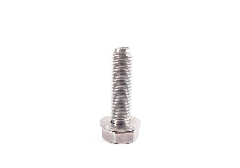 Tornillo hexagonal con arandela para BMW Serie 1 E87, F20, F21, Serie 2 F87, Serie 3 E30, E36, E46, E90, E91, F30, F31, Serie 4 F32, F33, F36, Serie 5 E34, E39, E60, E61, G38, Serie 6 E63, E64, Serie 7 E38, E65, E66, Serie 8 E31, X3 E83, X5 E53, E70, F15,