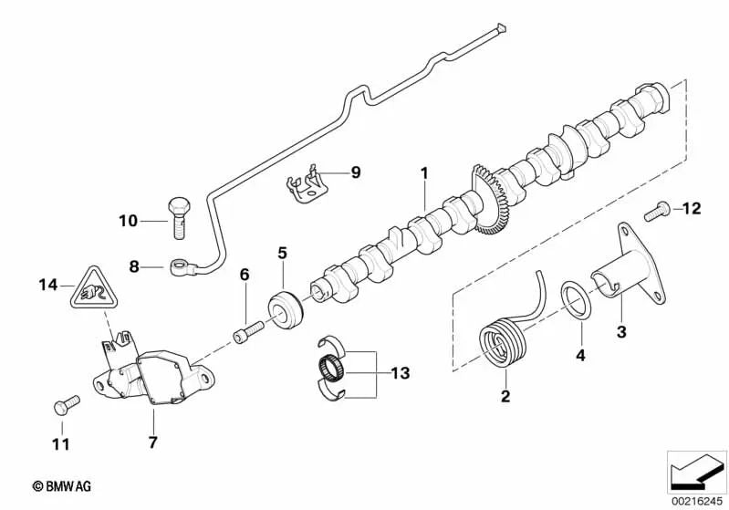 Carcasa de bucha azul para BMW E46, E60, E60N, E61, E61N, E63, E63N, E64, E64N, E65, E66, X5 E53, E70. (OEM 12527515464). Original BMW