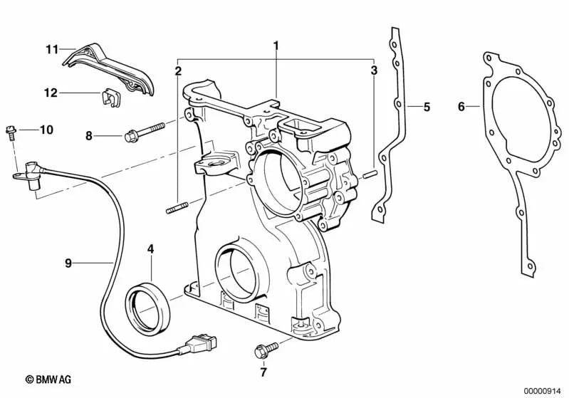 Arandela de seguridad para BMW Serie 3 E21, E30, Serie 5 E12, E28, E34, E39, Serie 6 E24, Serie 7 E23, E32, E38, X3 E83, E83N, Z4 E89 (OEM 07119904660). Original BMW