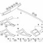 Rechte Armaturenbrettdekoration für BMW 3er E90N, E91N, E92, E92N, E93, E93N (OEM 51459197277). Original BMW.