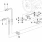 Tubo di raffreddamento dell'olio con connessione filettata OEM 17221712245 per BMW E34, E32. BMW originale.