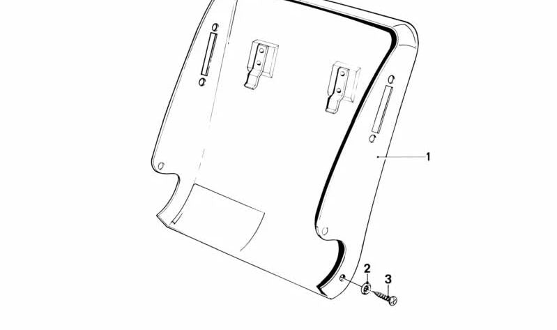 Parte posterior del asiento de cuero sintético para BMW E24 Serie 6 (OEM 52101910257). Original BMW