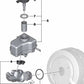 Depósito de expansão do OEM 34326764117 para BMW E81, E82, E87, E88, E90, E91, E92, E93, E84. BMW original.