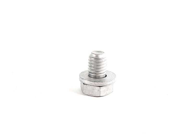 Hexagon screw with washer for BMW 3 Series E36, E46, 5 Series E39, E60, E61, 7 Series E38, X5 E53, Z8 E52 (OEM 07119900271). Genuine BMW